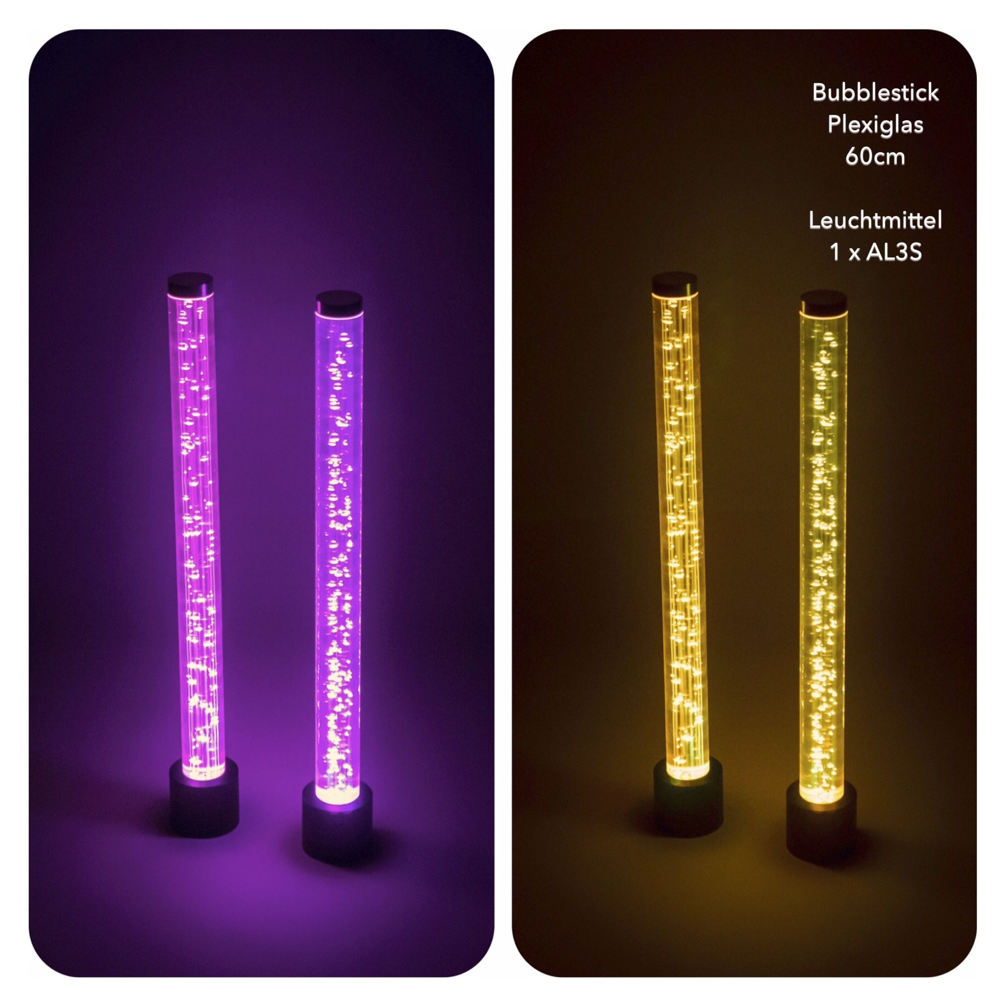 eventLED | Plexi Bubblestick für Astera AL3S | 60cm