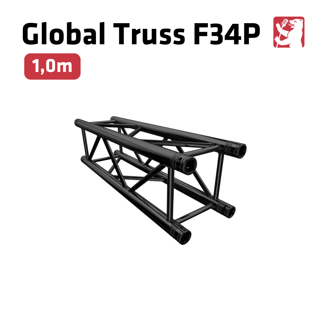 Global Truss | F34P-B | 1m | schwarz