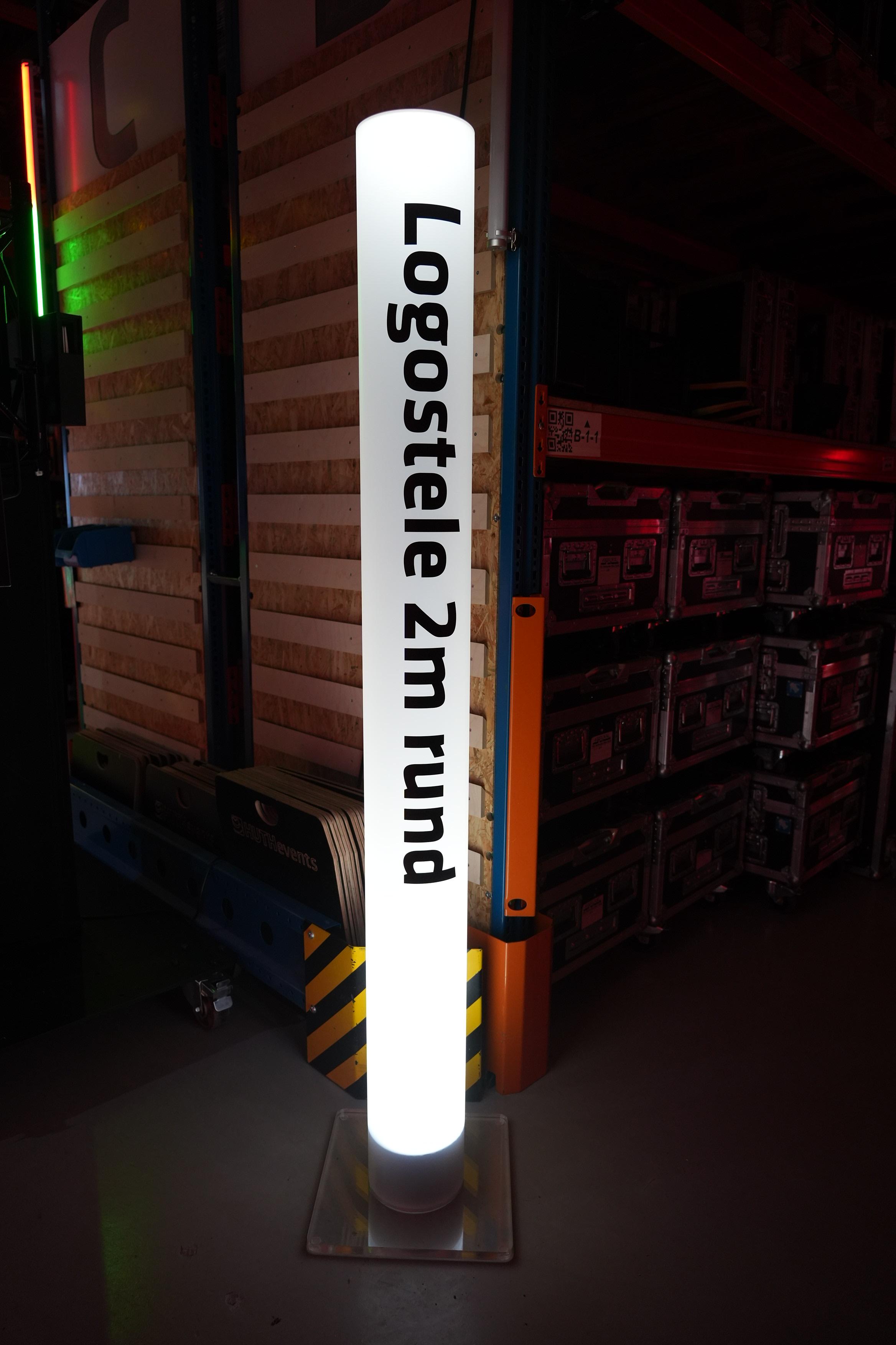 eventLED | Logostele | 2m / Ø20cm | 2er Set