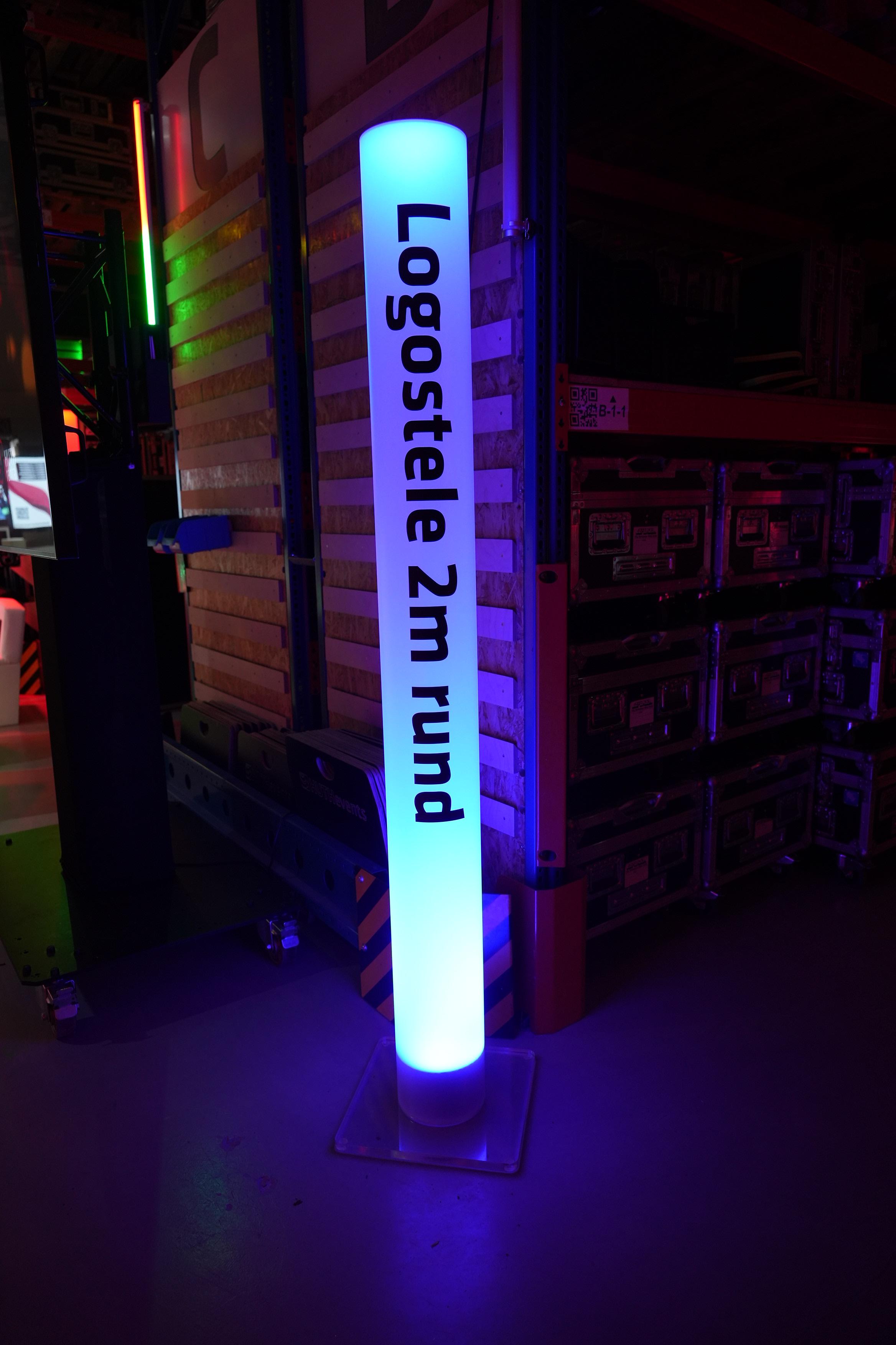 eventLED | Logostele | 2m / Ø20cm | 2er Set