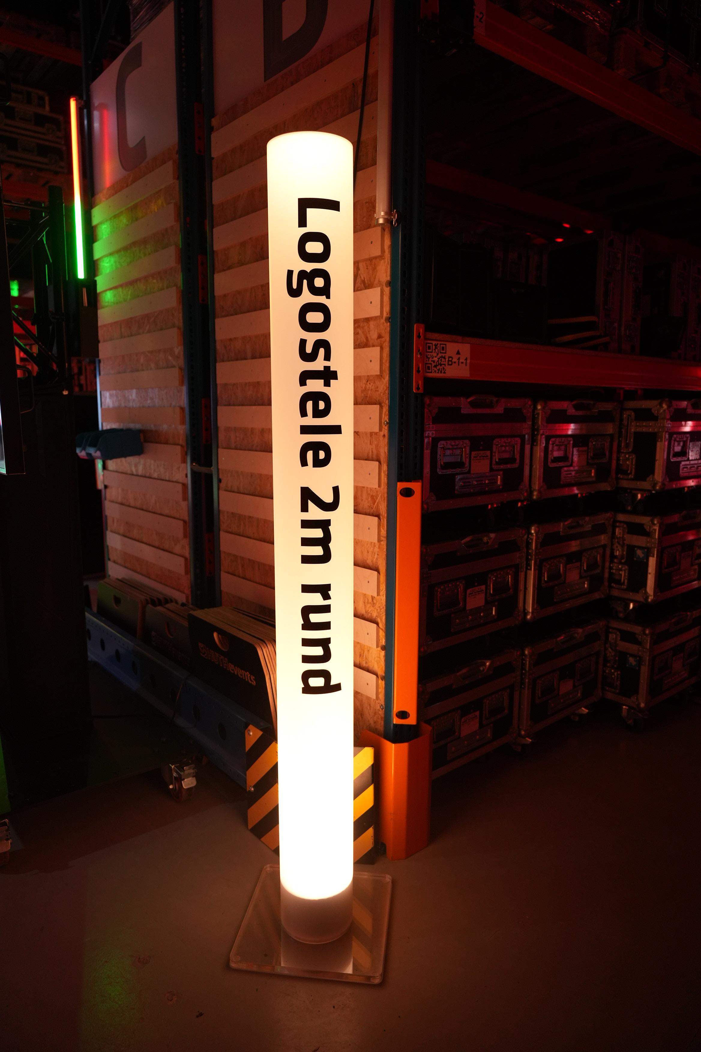 eventLED | Logostele | 2m / Ø20cm | 2er Set