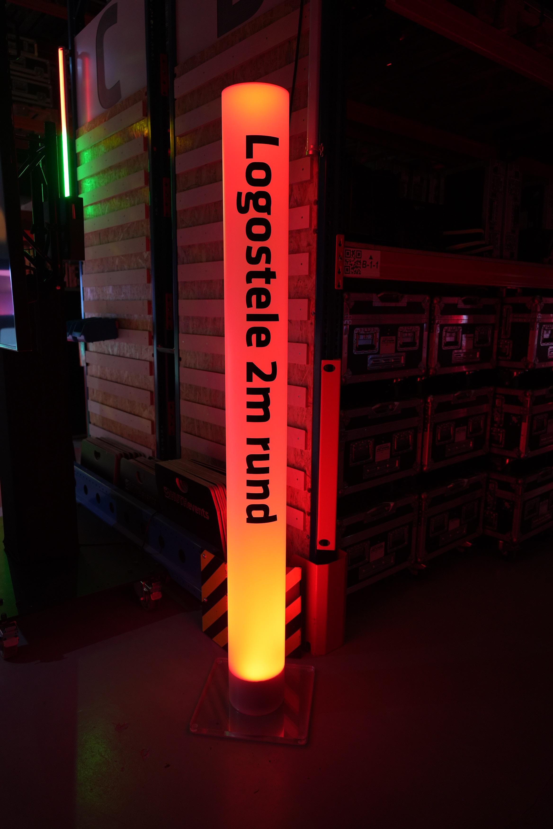 eventLED | Logostele | 2m / Ø20cm | 2er Set