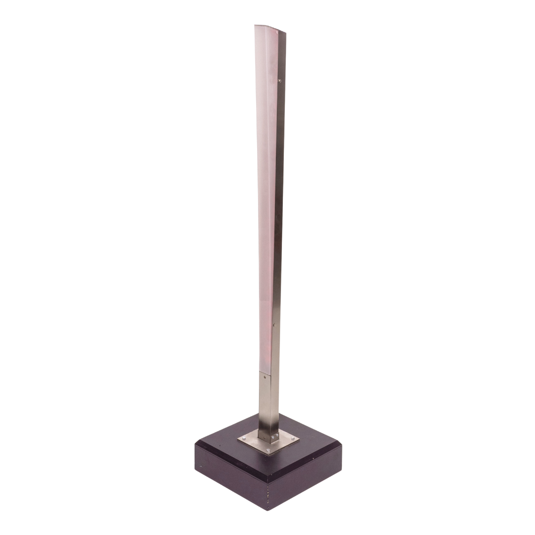 eventLED | LED Stele eckig | Akku RGB | Edelstahl