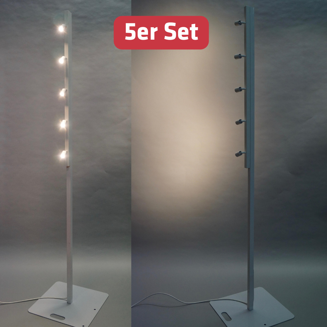 eventLED | 5er-Set | LED-Buffetleuchte | warmweiß | 200cm