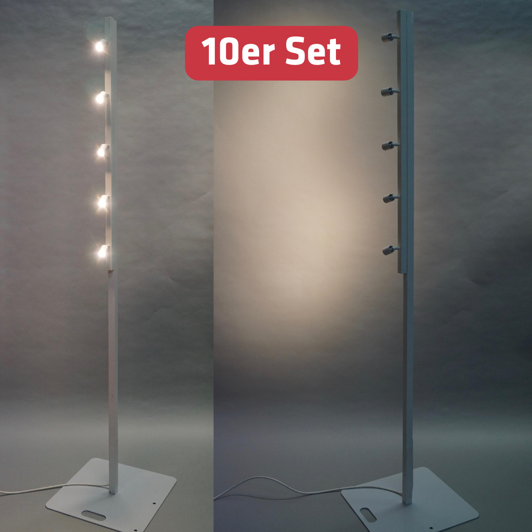 eventLED | 10er-Set | LED-Buffetleuchte | warmweiß | 200cm