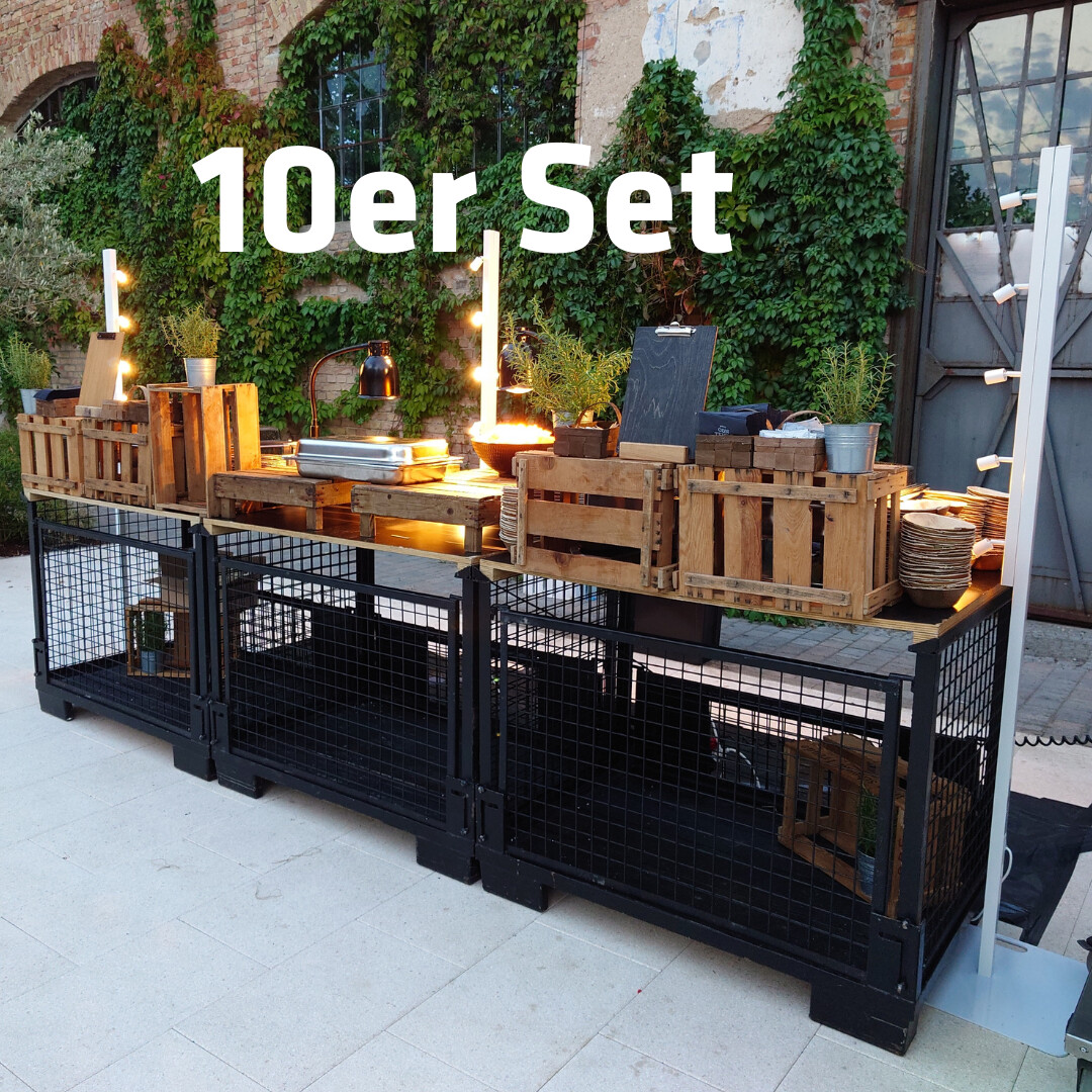 eventLED | 10er-Set | LED-Buffetleuchte | warmweiß | 200cm