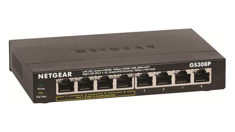 Netzwerkswitch | 8port | Gbit PoE+ | Netgear GS308P-100PES
