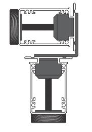 Aluvision | Rahmen-Eckverbinder | Basic 55 D30 out G