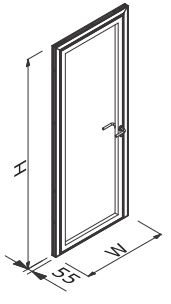 Aluvision | Tür linksanschlag | 992mm x 1984mm